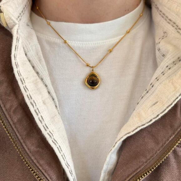 Y2k 2000s gold brown opal - Picture 4 of 5